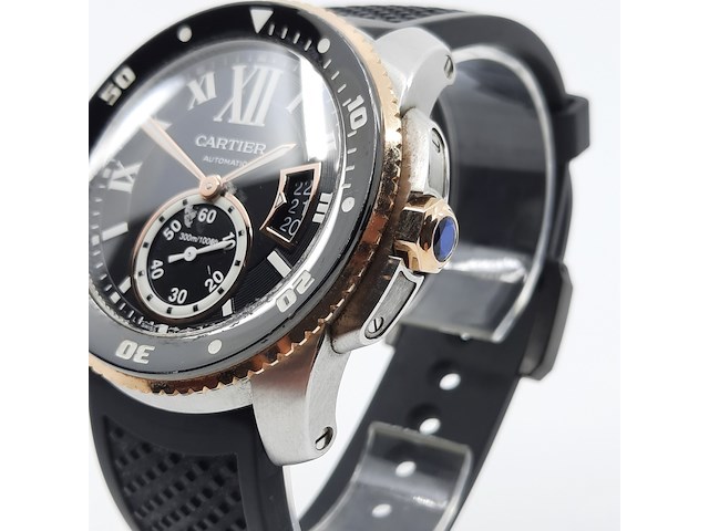 Heren polshorloge, cartier, calibre de cartier divers watch 3729 - afbeelding 2 van  24