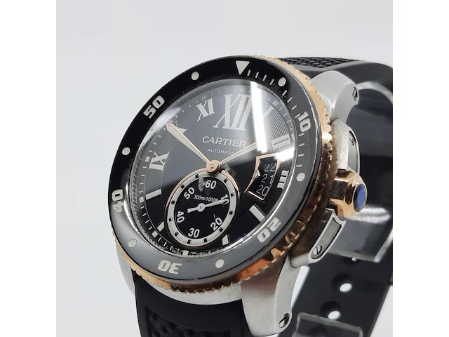Heren polshorloge, cartier, calibre de cartier divers watch 3729 - afbeelding 24 van  24