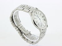 Heren polshorloge, cartier, ronde solo de cartier, witte wijzerplaat, ca. 2015 - afbeelding 2 van  11