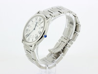 Heren polshorloge, cartier, ronde solo de cartier, witte wijzerplaat, ca. 2015 - afbeelding 4 van  11