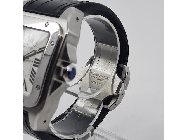Heren polshorloge, cartier, santos 100, 2656 - afbeelding 12 van  32