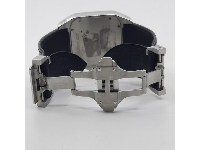Heren polshorloge, cartier, santos 100, 2656 - afbeelding 13 van  32