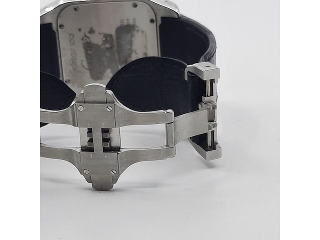 Heren polshorloge, cartier, santos 100, 2656 - afbeelding 15 van  32