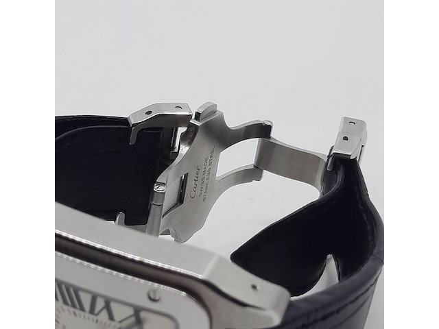 Heren polshorloge, cartier, santos 100, 2656 - afbeelding 16 van  32