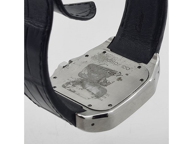 Heren polshorloge, cartier, santos 100, 2656 - afbeelding 18 van  32