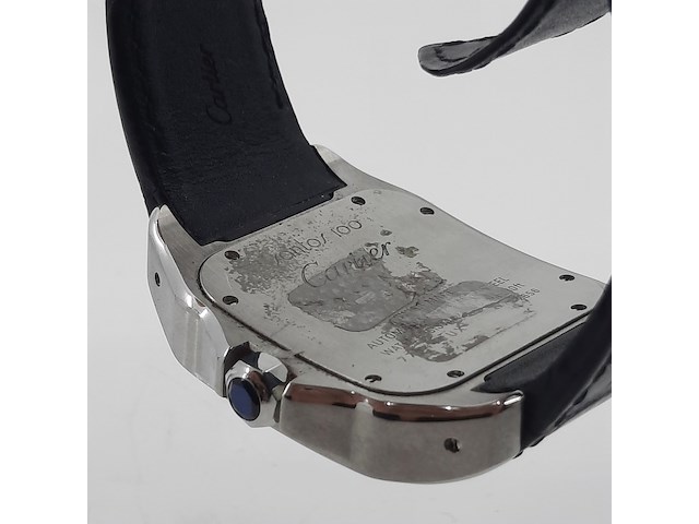 Heren polshorloge, cartier, santos 100, 2656 - afbeelding 19 van  32