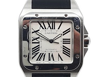 Heren polshorloge, cartier, santos 100, 2656 - afbeelding 1 van  32