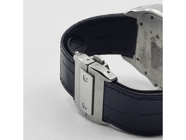 Heren polshorloge, cartier, santos 100, 2656 - afbeelding 24 van  32