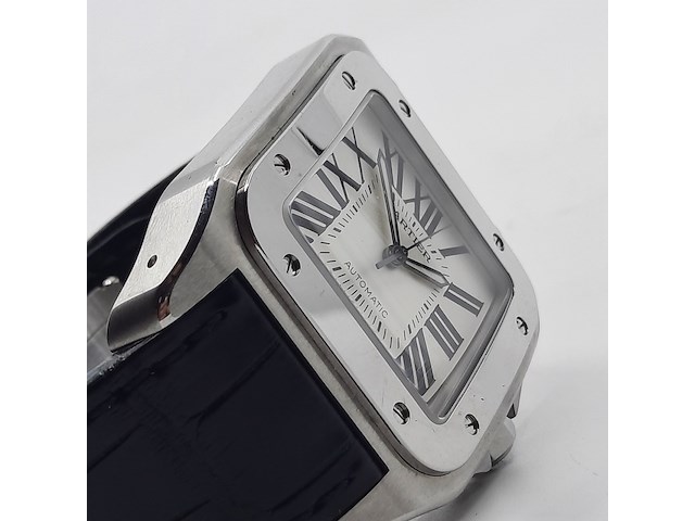Heren polshorloge, cartier, santos 100, 2656 - afbeelding 25 van  32