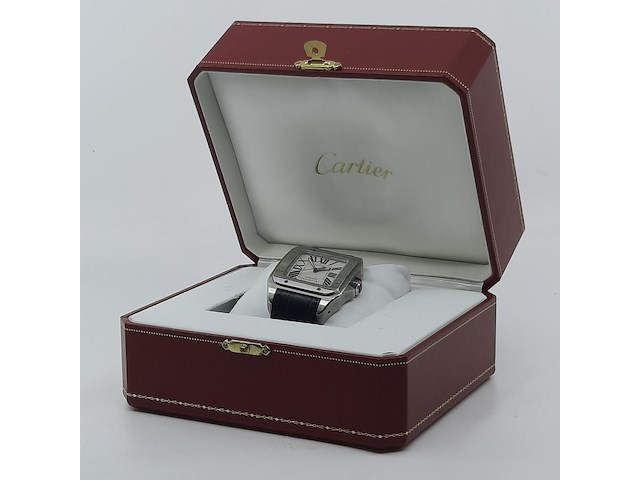 Heren polshorloge, cartier, santos 100, 2656 - afbeelding 27 van  32