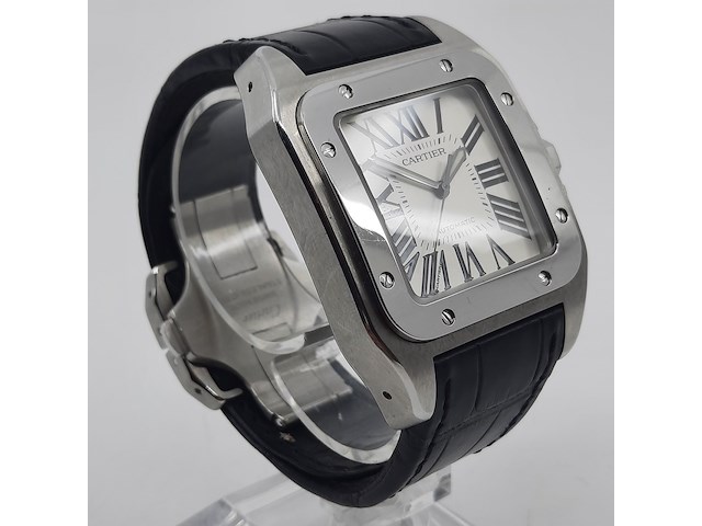 Heren polshorloge, cartier, santos 100, 2656 - afbeelding 9 van  32