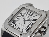 Heren polshorloge, cartier, santos 100, 2665 - afbeelding 2 van  19