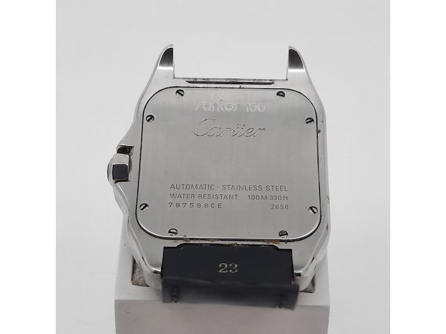 Heren polshorloge, cartier, santos 100, 2665 - afbeelding 4 van  19