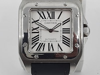 Heren polshorloge, cartier, santos 100, 2665 - afbeelding 12 van  19