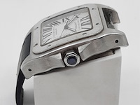 Heren polshorloge, cartier, santos 100, 2665 - afbeelding 14 van  19