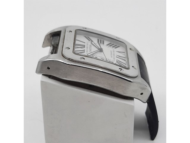 Heren polshorloge, cartier, santos 100, 2665 - afbeelding 18 van  19