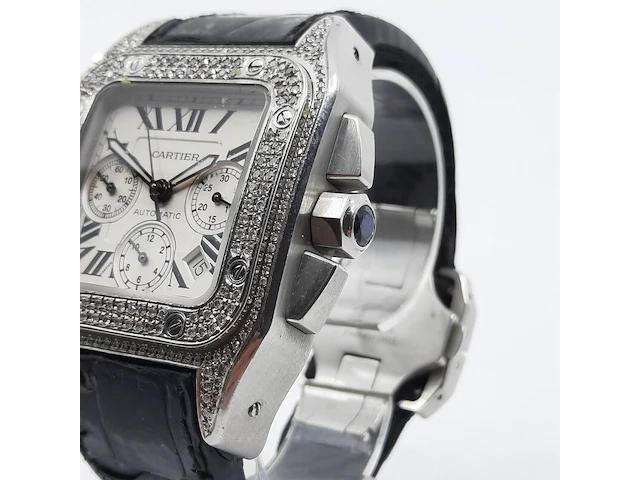Heren polshorloge, cartier, santos 100, 2740 - afbeelding 2 van  33