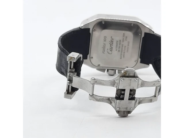 Heren polshorloge, cartier, santos 100, 2740 - afbeelding 5 van  33