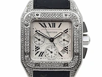 Heren polshorloge, cartier, santos 100, 2740