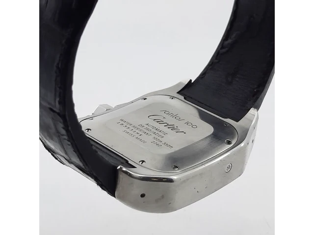Heren polshorloge, cartier, santos 100, 2740 - afbeelding 14 van  33