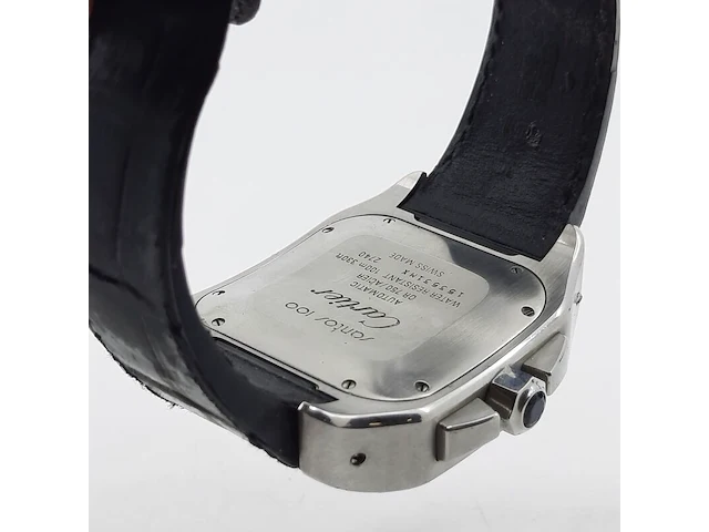 Heren polshorloge, cartier, santos 100, 2740 - afbeelding 17 van  33