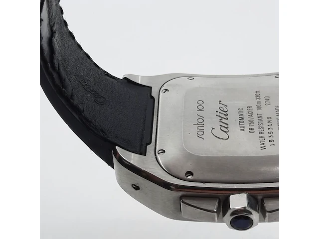 Heren polshorloge, cartier, santos 100, 2740 - afbeelding 19 van  33
