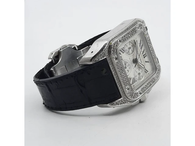 Heren polshorloge, cartier, santos 100, 2740 - afbeelding 21 van  33