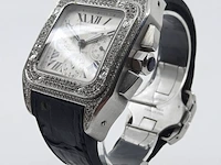 Heren polshorloge, cartier, santos 100, 2740 - afbeelding 12 van  33