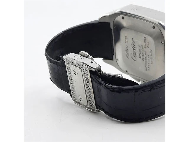 Heren polshorloge, cartier, santos 100, 2740 - afbeelding 24 van  33
