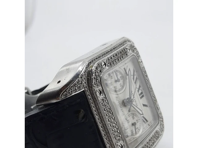 Heren polshorloge, cartier, santos 100, 2740 - afbeelding 26 van  33