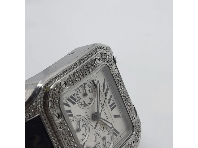Heren polshorloge, cartier, santos 100, 2740 - afbeelding 27 van  33