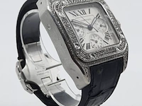 Heren polshorloge, cartier, santos 100, 2740 - afbeelding 32 van  33