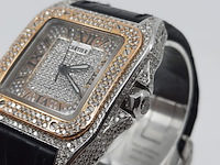 Heren polshorloge, cartier, santos 100, 2878 - afbeelding 3 van  27