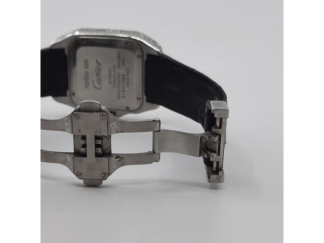 Heren polshorloge, cartier, santos 100, 2878 - afbeelding 7 van  27