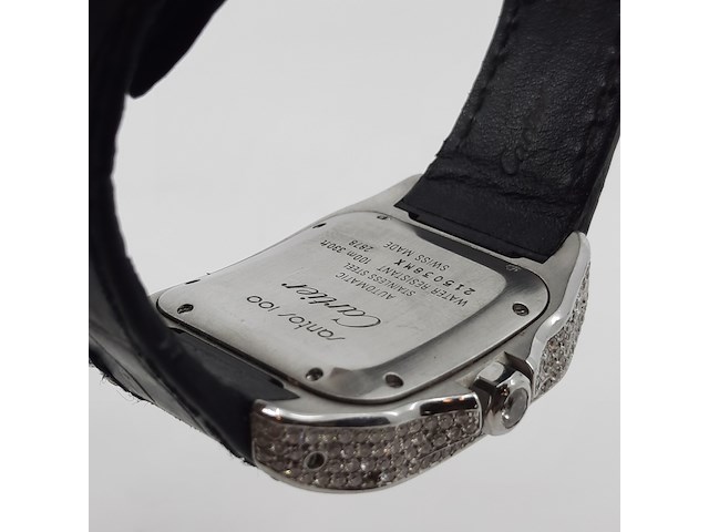 Heren polshorloge, cartier, santos 100, 2878 - afbeelding 15 van  27