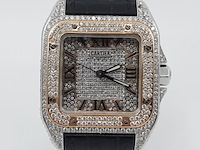 Heren polshorloge, cartier, santos 100, 2878 - afbeelding 12 van  27
