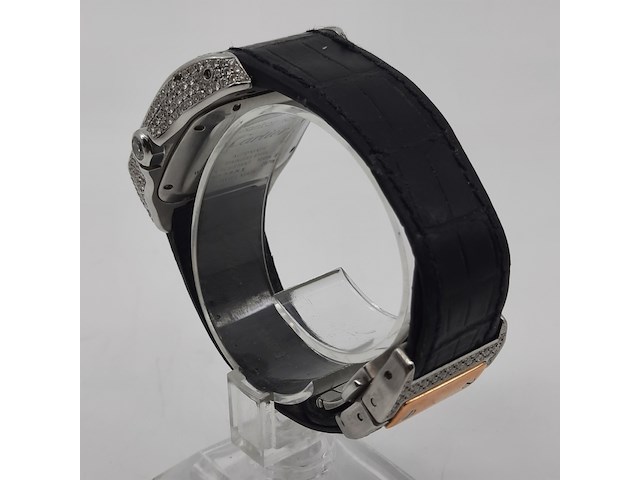 Heren polshorloge, cartier, santos 100, 2878 - afbeelding 23 van  27