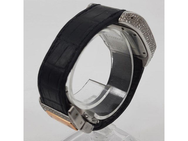Heren polshorloge, cartier, santos 100, 2878 - afbeelding 25 van  27