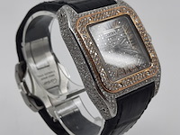 Heren polshorloge, cartier, santos 100, 2878 - afbeelding 27 van  27