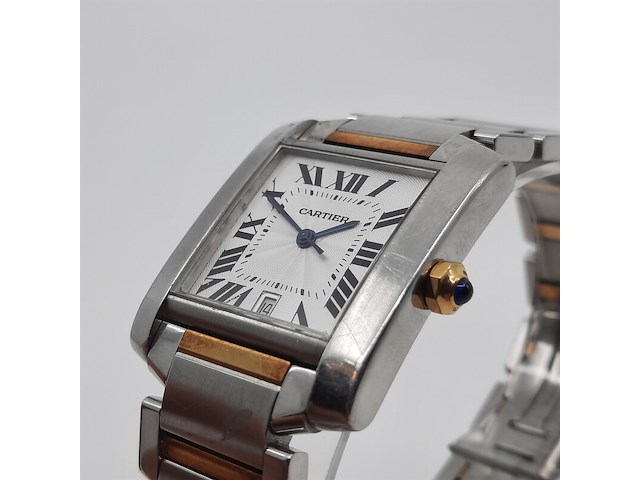 Heren polshorloge, cartier, tank française 2302 - afbeelding 2 van  27