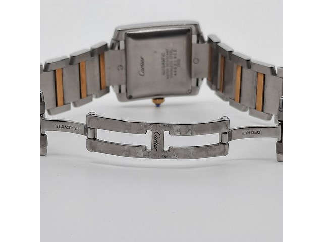 Heren polshorloge, cartier, tank française 2302 - afbeelding 6 van  27