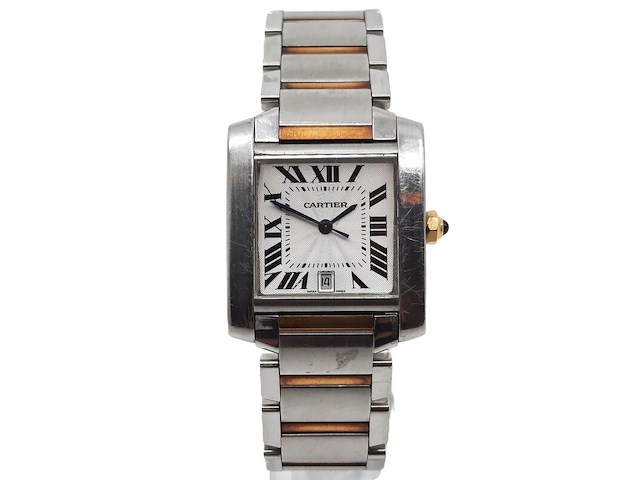 Heren polshorloge, cartier, tank française 2302 - afbeelding 1 van  27