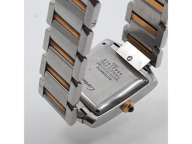 Heren polshorloge, cartier, tank française 2302 - afbeelding 15 van  27