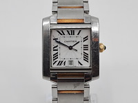 Heren polshorloge, cartier, tank française 2302 - afbeelding 12 van  27