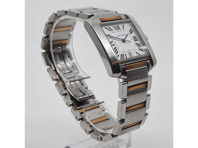 Heren polshorloge, cartier, tank française 2302 - afbeelding 27 van  27