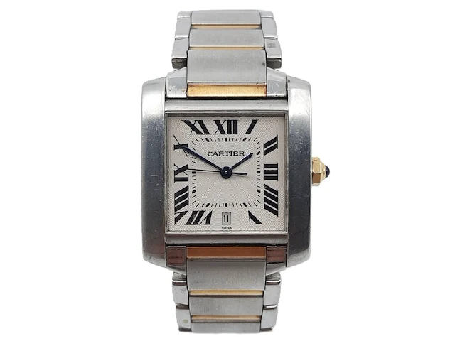 Heren polshorloge, cartier, tank française 2302 - afbeelding 1 van  29