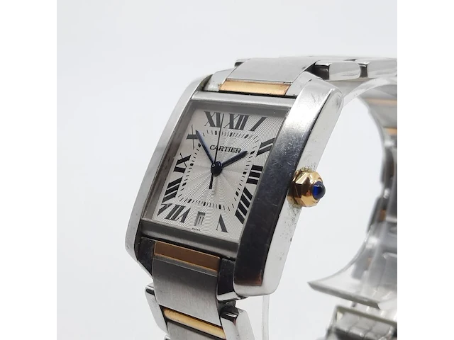 Heren polshorloge, cartier, tank française 2302 - afbeelding 29 van  29