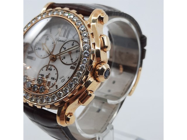 Heren polshorloge, chopard, happy sport 5x diamond - afbeelding 3 van  24
