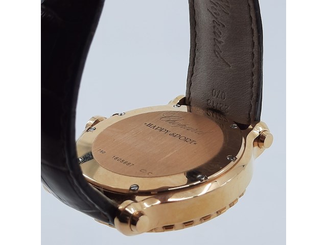 Heren polshorloge, chopard, happy sport 5x diamond - afbeelding 11 van  24