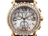 Heren polshorloge, chopard, happy sport 5x diamond